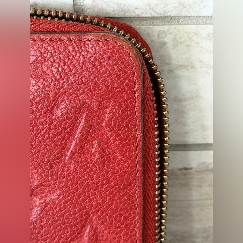 Authentic Louis Vuitton Empriente Red Wallet with COA and dustbag - Picture 8 of 11